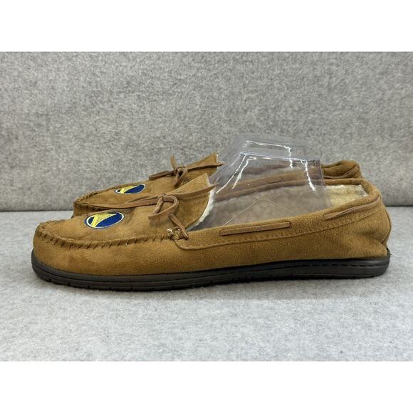Golden State Warriors NBA Moccasin Slipper Tan Size XL - Picture 2 of 7